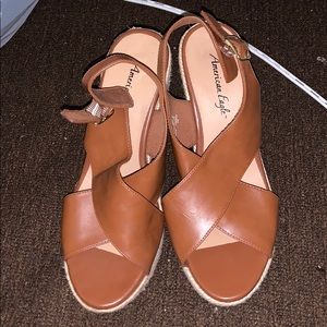 Tan wedges